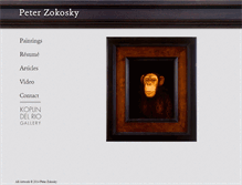 Tablet Screenshot of peterzokosky.com